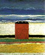 Kazimir Malevich red house USA oil painting artist